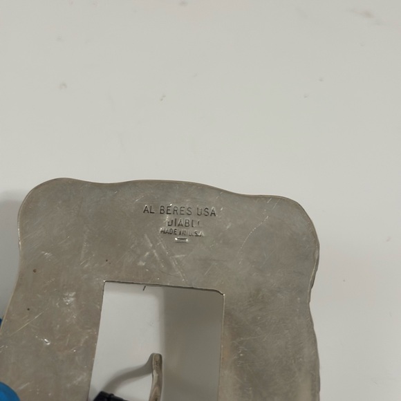 Al Beres Black Leather Belt with Silver Buckle Women’s Size 26 - Picture 10 of 14